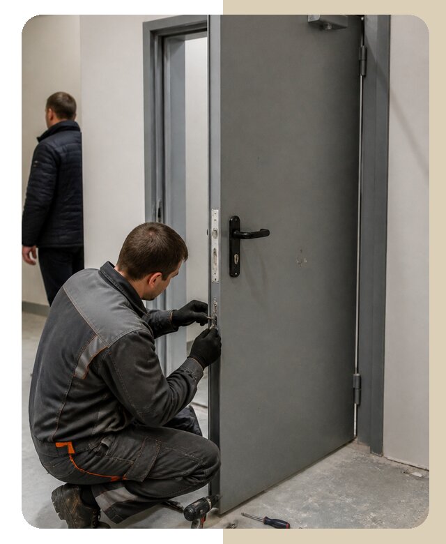 Ремонт противопожарной двери в Курчатове по цене 6622 р. | ДвериЛегко-Крч