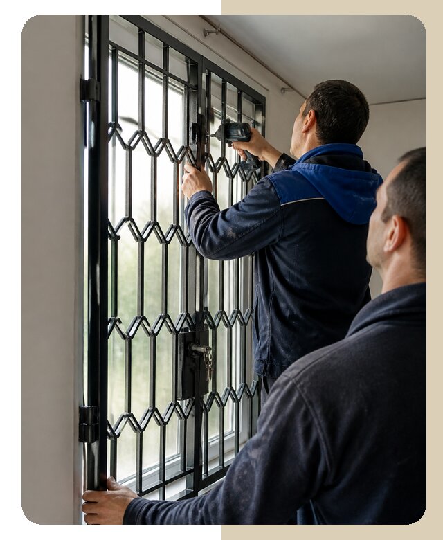 Установка распашных решеток в Курчатове цена от 6622 р. | ДвериЛегко-Крч